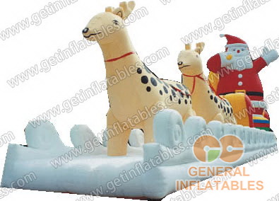 GX-008 Inflatable Reindeer Sled